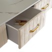 Mebel Elite Туалетный столик Sandy кремово-золотой, ME.SANDY/BZ/ZL/B - Home Club, изображение 5