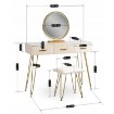 Mebel Elite Туалетный столик Sandy кремово-золотой, ME.SANDY/BZ/ZL/B - Home Club, изображение 7