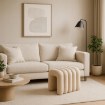 Mebel Elite М'яка пуф Piksel, бежевий, ME.PIKSEL/KR/TB/PUF - Home Club, зображення 2
