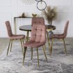 Mebel Elite Стул York, розовый, велюровый, ME.YORK/R/ZL/V/K - Home Club, изображение 2