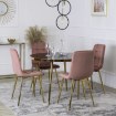 Mebel Elite Стул York, розовый, велюровый, ME.YORK/R/ZL/V/K - Home Club, изображение 3