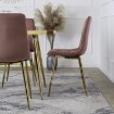 Mebel Elite Стул York, розовый, велюровый, ME.YORK/R/ZL/V/K - Home Club, изображение 4