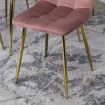 Mebel Elite Стул York, розовый, велюровый, ME.YORK/R/ZL/V/K - Home Club, изображение 6