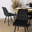 Mebel Elite Стілець Rio, чорний, велюровий, ME.RIO/CZ/V/K - Home Club, зображення 4