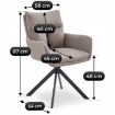 Mebel Elite Вращающееся кресло Paul светло-коричневого цвета, ME.PAUL/BR/CZ/T/K - Home Club, изображение 8