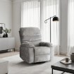Mebel Elite Розкладне масажне крісло Bruce з функцією гойдання, сіре велюрове, ME.BRUCE/P/V/FW - Home Club, зображення 2