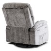 Mebel Elite Розкладне масажне крісло Bruce з функцією гойдання, сіре велюрове, ME.BRUCE/P/V/FW - Home Club, зображення 4