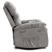 Mebel Elite Розкладне масажне крісло Bruce з функцією гойдання, сіре велюрове, ME.BRUCE/P/V/FW - Home Club, зображення 5