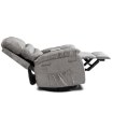 Mebel Elite Розкладне масажне крісло Bruce з функцією гойдання, сіре велюрове, ME.BRUCE/P/V/FW - Home Club, зображення 7
