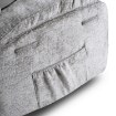 Mebel Elite Розкладне масажне крісло Bruce з функцією гойдання, сіре велюрове, ME.BRUCE/P/V/FW - Home Club, зображення 12