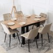 Mebel Elite Раздвижной стол Max 80–160 см, дуб Artisan/чёрный, W.MAX/DA/CZ/S - Home Club, изображение 3