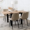Mebel Elite Раздвижной стол Max 80–160 см, дуб Artisan/чёрный, W.MAX/DA/CZ/S - Home Club, изображение 4
