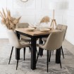 Mebel Elite Раздвижной стол Max 80–160 см, дуб Artisan/чёрный, W.MAX/DA/CZ/S - Home Club, изображение 5