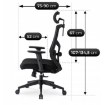 Mebel Elite Вращающееся кресло Bento, эргономичное, чёрное, ME.BENTO/CZ/T/FO - Home Club, изображение 15