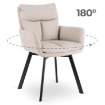 Mebel Elite Обертове крісло Cortado, бежеве, ME.CORTADO/BZ/CZ/T/K - Home Club