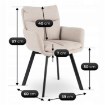Mebel Elite Обертове крісло Cortado, бежеве, ME.CORTADO/BZ/CZ/T/K - Home Club, зображення 7
