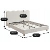 Mebel Elite Ліжко 160x200 Izmir, кремове, ME.IZMIR/160/KR/T/LOZ - Home Club, зображення 6