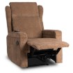 Mebel Elite Розкладне крісло з функцією масажу Sebastian, коричневе, з вельветової тканини, ME.SEBASTIAN/BR/SZTR/FW - Home Club, зображення 3