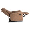 Mebel Elite Розкладне крісло з функцією масажу Sebastian, коричневе, з вельветової тканини, ME.SEBASTIAN/BR/SZTR/FW - Home Club, зображення 8