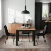 Mebel Elite Раздвижной стол Max 80–160 см, дуб Craft/чёрный, W.MAX/DC/CZ/S - Home Club, изображение 2