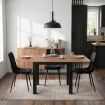 Mebel Elite Раздвижной стол Max 80–160 см, дуб Craft/чёрный, W.MAX/DC/CZ/S - Home Club, изображение 3