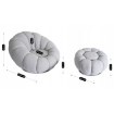 Mebel Elite Вращающееся кресло для отдыха Pettit с пуфиком, серый букле, ME.PETTIT/P/TB/FW - Home Club, изображение 7