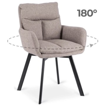 Mebel Elite Вращающееся кресло Cortado, коричневое, ME.CORTADO/BR/CZ/T/K - Home Club