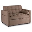 Mebel Elite Раскладной кресло-кровать Corra для сна, коричневого цвета, ME.CORRA/BR/T/SOF - Home Club