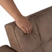 Mebel Elite Раскладной кресло-кровать Corra для сна, коричневого цвета, ME.CORRA/BR/T/SOF - Home Club, изображение 13