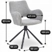 Mebel Elite Стул Flav, серый, ME.FLAV/P/CZ/TB/K - Home Club, изображение 12