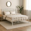 Mebel Elite Металлическая кровать Griffin 160x200, белого цвета, ME.GRIFFIN/160/B/LOZ - Home Club, изображение 2