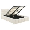 Mebel Elite Ліжко 140x200 Murcja з ящиком для речей, кремове, з тканини букле, ME.MURCJA/140/KR/TB/LOZZPOJ - Home Club, зображення 3