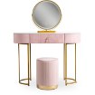 Mebel Elite Туалетний столик Ashley Рожевий/Золотий, ME.ASHLEY/R/ZL/B - Home Club, зображення 6