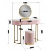 Mebel Elite Туалетний столик Ashley Рожевий/Золотий, ME.ASHLEY/R/ZL/B - Home Club, зображення 7