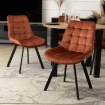 Mebel Elite Стул Rick красного цвета из велюра, ME.RICK/RD/V/K - Home Club, изображение 4
