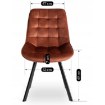 Mebel Elite Стул Rick красного цвета из велюра, ME.RICK/RD/V/K - Home Club, изображение 9