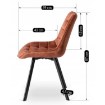 Mebel Elite Стул Rick красного цвета из велюра, ME.RICK/RD/V/K - Home Club, изображение 10