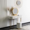 Mebel Elite Туалетний столик Sarah, білий/золотий, ME.SARAH/B/ZL/B - Home Club, зображення 2