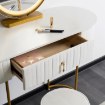 Mebel Elite Туалетний столик Sarah, білий/золотий, ME.SARAH/B/ZL/B - Home Club, зображення 5
