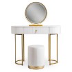 Mebel Elite Туалетний столик Sarah, білий/золотий, ME.SARAH/B/ZL/B - Home Club, зображення 6