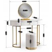 Mebel Elite Туалетний столик Sarah, білий/золотий, ME.SARAH/B/ZL/B - Home Club, зображення 7