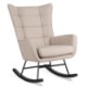 Mebel Elite Крісло-гойдалка Jackson, бежеве, з тканинною оббивкою, ME.JACKSON/BZ/T/FW - Home Club