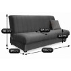 Mebel Elite Набор из 2 диванов-кроватей Sigma, серый, PPHUE.PICCOLO/PAROS6/Z2/WER - Home Club, изображение 7