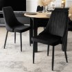 Mebel Elite Комплект: стіл Harry 102–142 см, дуб Artisan/чорний, та 4 стільці Bari, чорні, W.HARRY/DA/CZ/S/BARI/CZ/V/Z4/K - Home Club, зображення 6