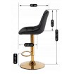 Mebel Elite Барный стул Arcos, черный, велюровый, ME.ARCOS/CZ/ZL/V/H - Home Club, изображение 12