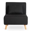 Mebel Elite Раскладной кресло Marry, чёрный, ME.MARRY/CZ/DNAT/T/FW - Home Club, изображение 3