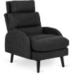 Mebel Elite Кресло для отдыха Henry с подставкой для ног, чёрное, ME.HENRY/CZ/T/FW - Home Club, изображение 3