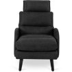 Mebel Elite Кресло для отдыха Henry с подставкой для ног, чёрное, ME.HENRY/CZ/T/FW - Home Club, изображение 4