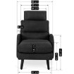 Mebel Elite Кресло для отдыха Henry с подставкой для ног, чёрное, ME.HENRY/CZ/T/FW - Home Club, изображение 11
