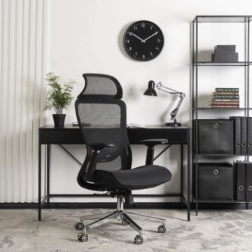 Mebel Elite Вращающееся кресло Litos, эргономичное, чёрное, ME.LITOS/CZ/T/FO - Home Club